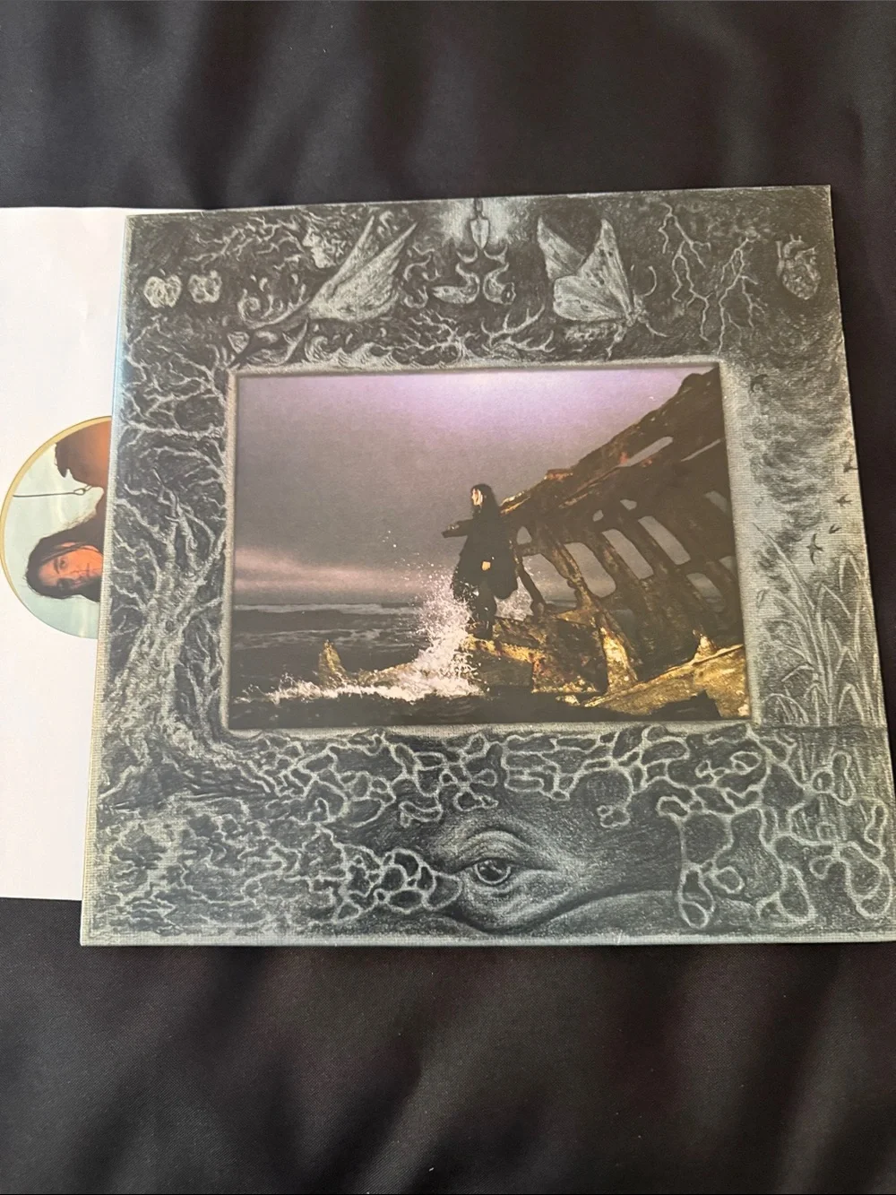 Gold Decorative Vinyl Record Wall Art - Death in the Business of Whaling/Searose